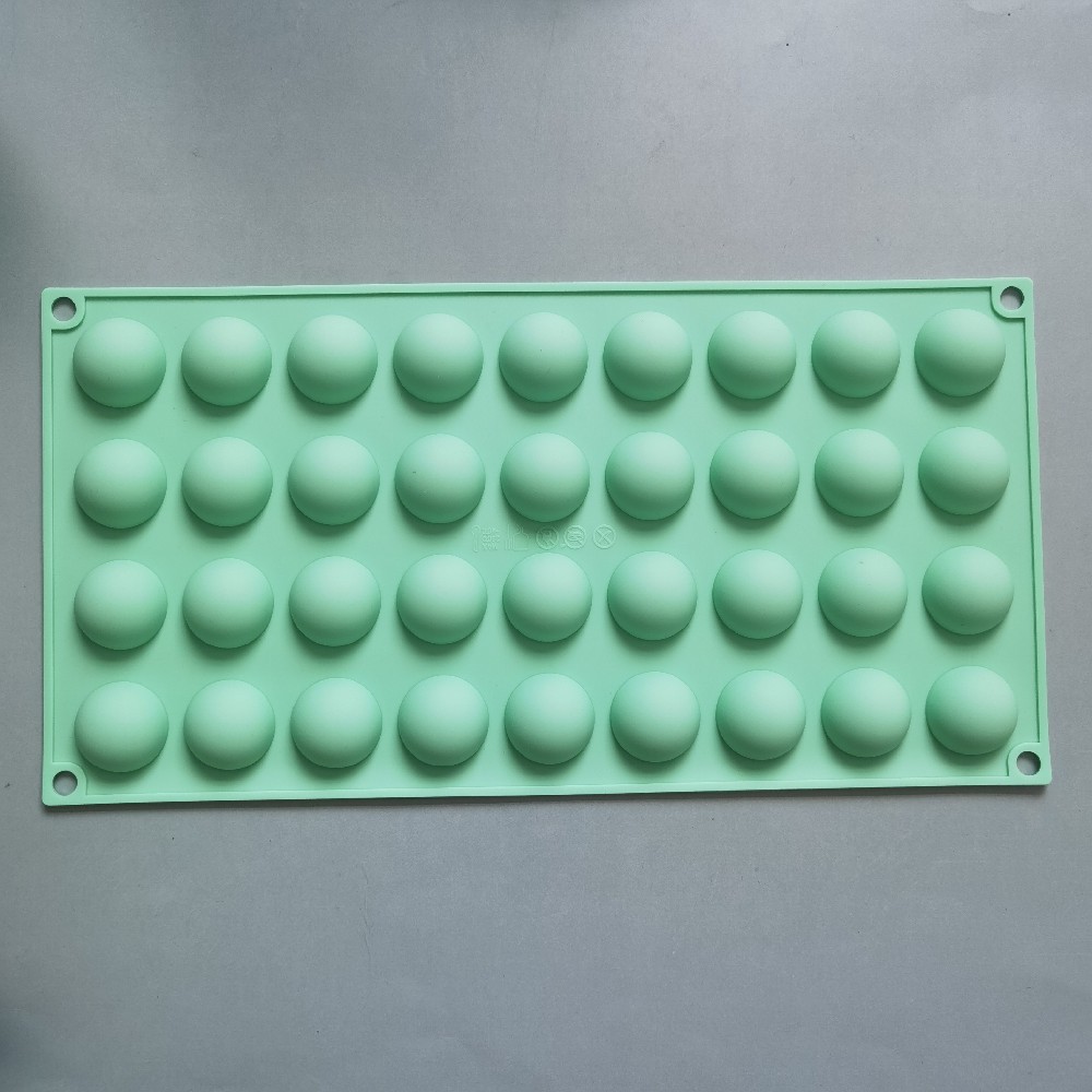36 pequeñas semicírculos 438 molde de silicona para pastel de chocolate molde de pan herramientas de panadería de jalea