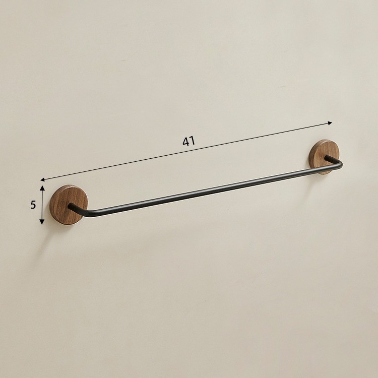 Black walnut-41cm thickened slipper rack-elegant black