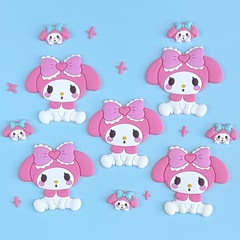 PvcソフトゴムDIY部品かわいいアニメ美楽茎家庭冷蔵庫水杯携帯電話タブレットケースアクセサリーシール