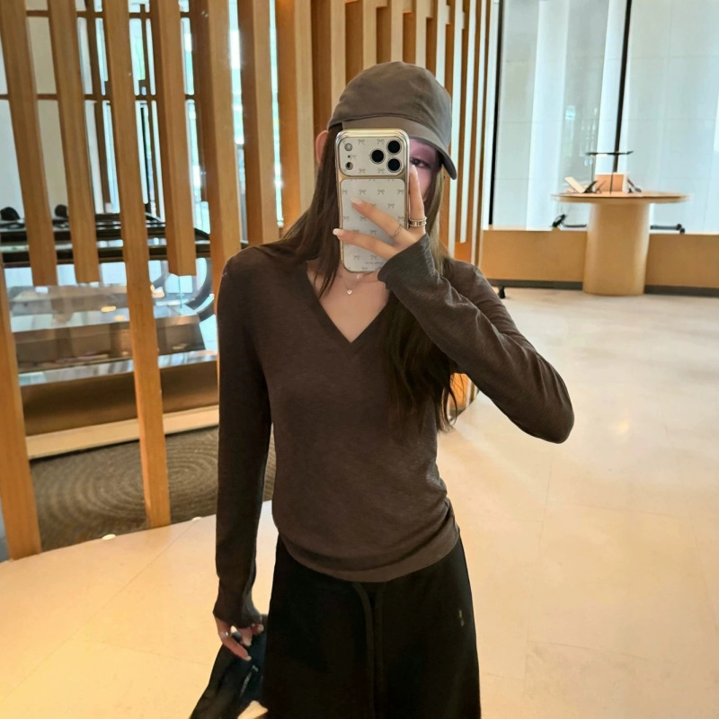 Shisanxing 61079 high-quality de-branded fashion T-shirt, new Korean style Lenzing Tencel wool premium top for women
