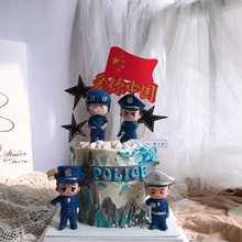 兒童Q版卡通軍事公仔玩具人偶 特種兵創意手辦 生日蛋糕裝飾擺件