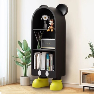 Mickey Bookcase Storage Integrated Arch Storage Cabinet High Cabinet Home Floor Cabinet Children's Vertical Cabinet Creative Corner Cabinet