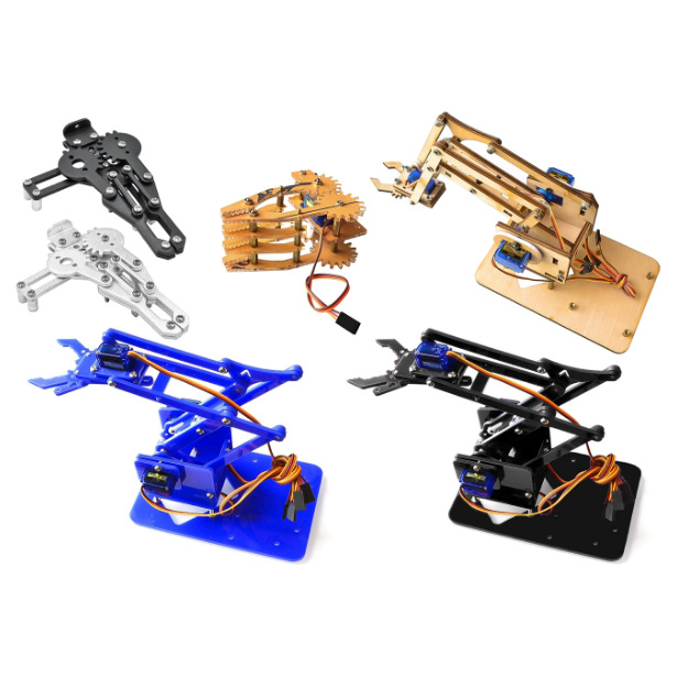 机械手机械臂 DIY散件 学习套件亚克力创客套件 单爪子无舵机