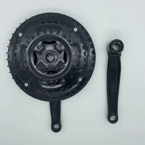 Mountain bike variable speed crank sprocket square protective plate cover 21/24 speed 42 teeth three-piece tooth plate large teeth