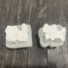 奶牛猫硅胶模具  香薰石膏蜡烛模具 diy翻糖模具