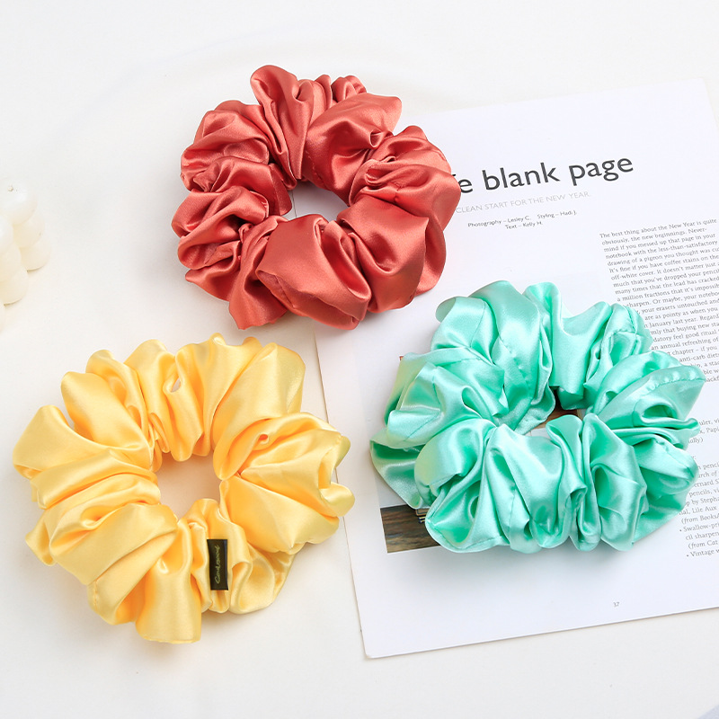 Simple Style Solid Color Cloth Hair Tie display picture 6