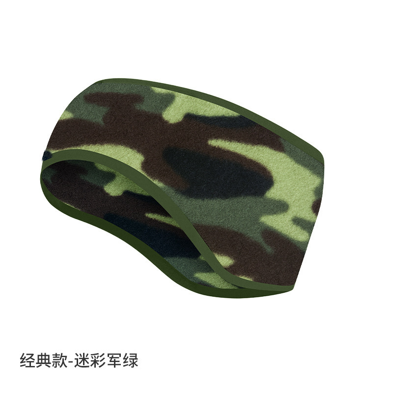 亚马逊防寒发带纯色抓绒防风额头保暖头带加绒加厚跑步运动护耳带|undefined