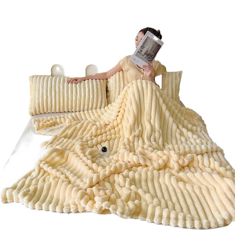 Keep warm coral flannel duvet, increased thickness