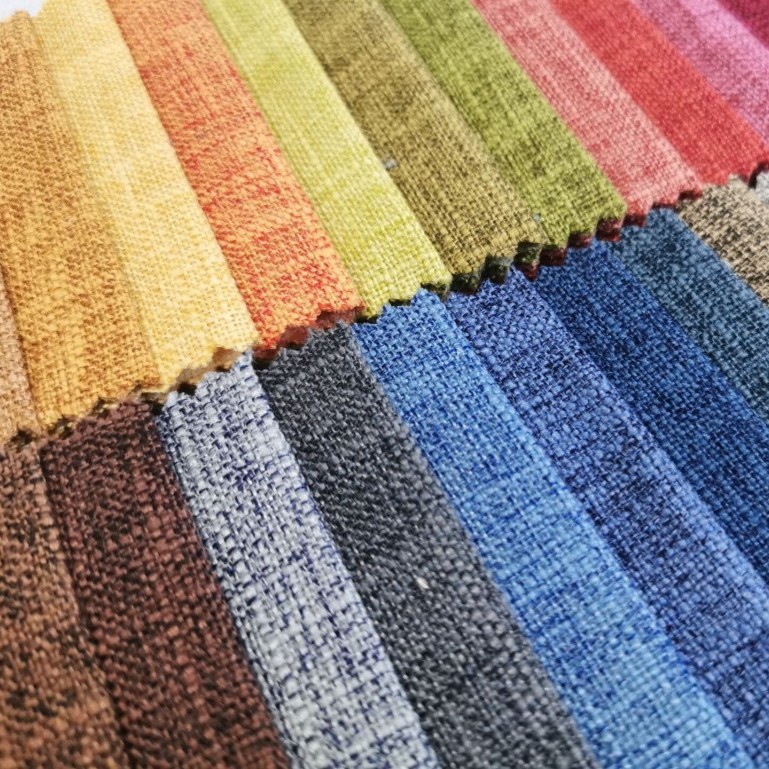 厂家批发沙发布大肚纱麻布加厚新中式粗棉麻面料沙发垫抱枕布料