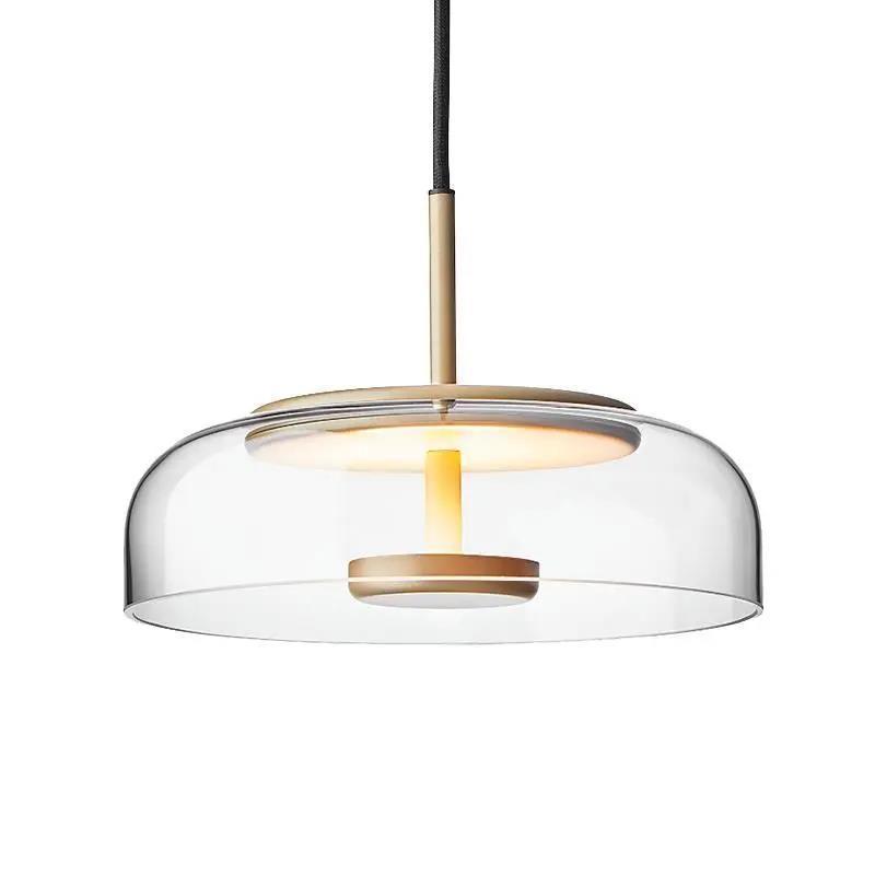 Lámpara simple de comedor creativa, lámpara de araña, lámpara de mesa de vidrio personalizada, cabecera simple de restaurante, lámpara de vidrio nórdico muy moderna