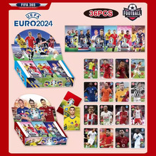 新款足球卡牌世界欧洲杯C罗内马尔梅西球星闪卡收藏卡片桌游卡