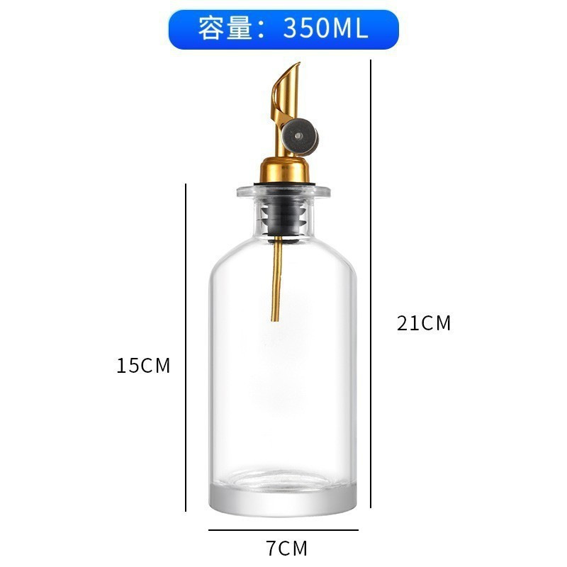 Amazon Kitchen Products 500ml cristal blanco vidrio autocontrol apertura y cierre control de aceite olla salsa de soja vinagre 350ml estilo caliente image 7