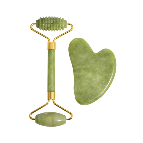 New facial massage roller device, smooth and comfortable dual-head scraping board, heart-shaped face massage and scraping board