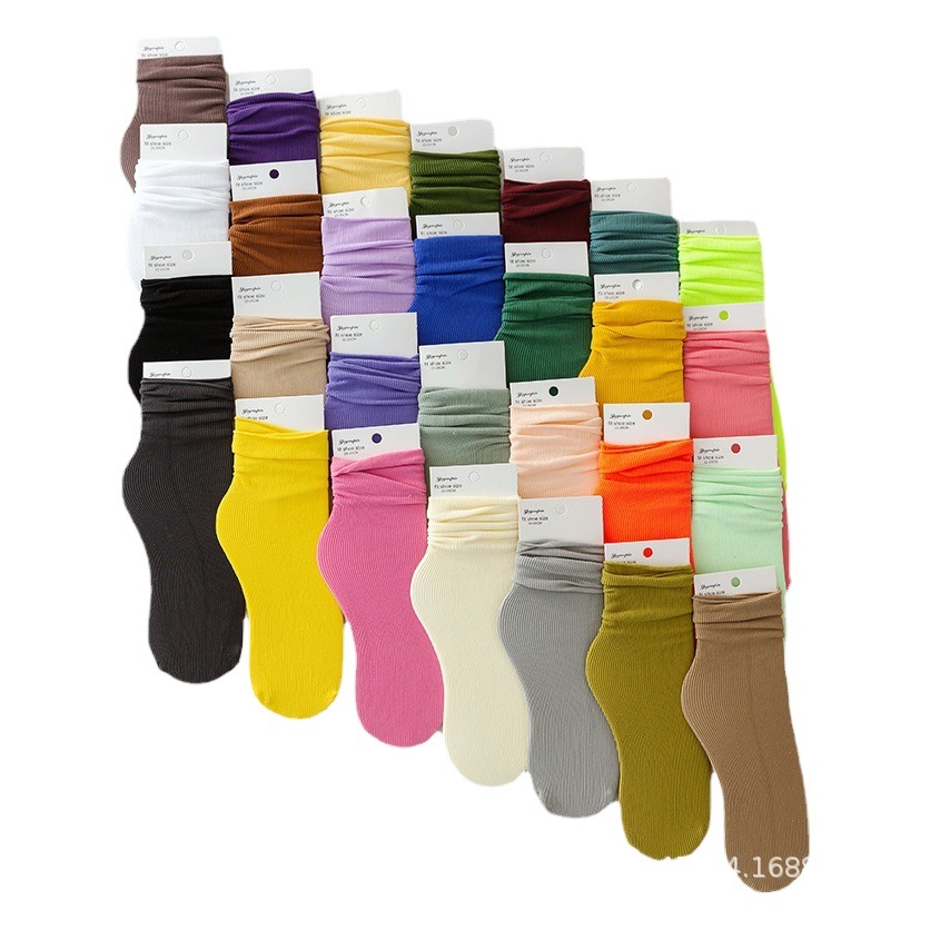 Calcetines de hielo calcetines de pila de color sólido de verano para mujer calcetines de media pantorrilla delgados de verano para mujer medias de hielo blanco negro terciopelo