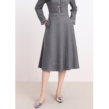 【KD定单】秋冬新款2025气质百搭半身裙女高腰显瘦时尚中长a字裙