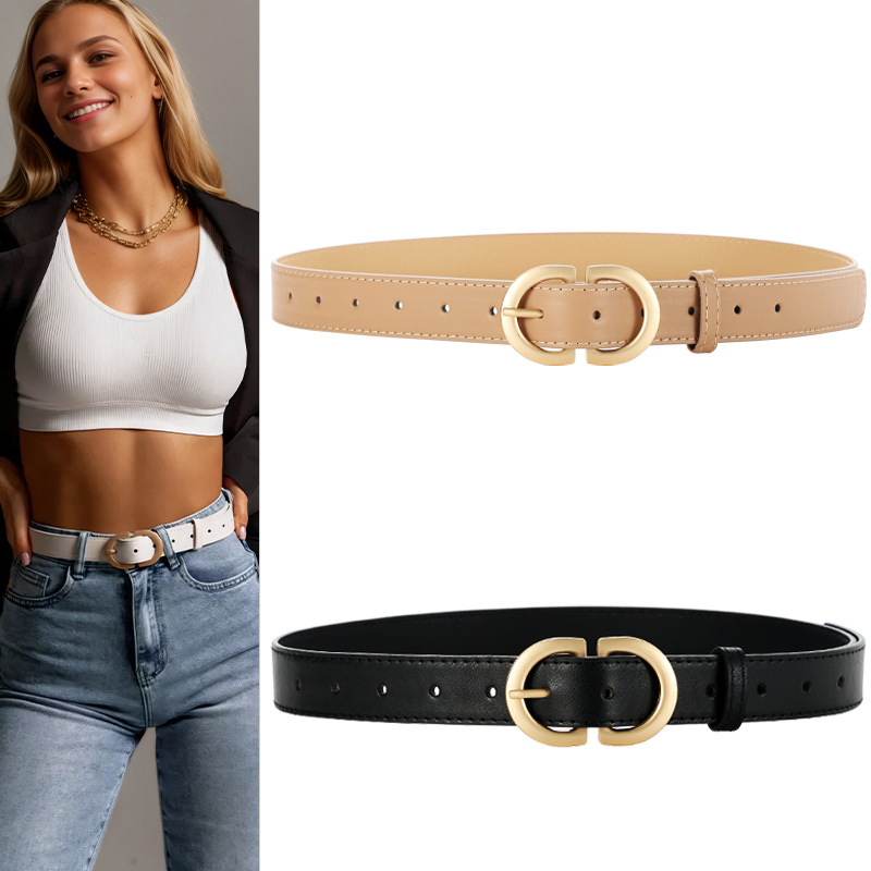 Korean Style New Arrival All-Match Women's Belt Trendy Coat Belt Women's Simple Light-Fit Belt Imitation Leather Decorative Belt Batch