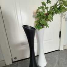 ✅复古花瓶仿陶瓷黑陶客厅家居约插花摆件黑色日式干花落地大花瓶
