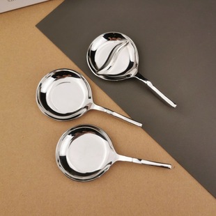 Korean Single 304 Stainless Steel Condiment Dish Divided Dipping Dish Flavor Dish Hot Pot Sauce Dish Soy Sauce Dish Small Dish