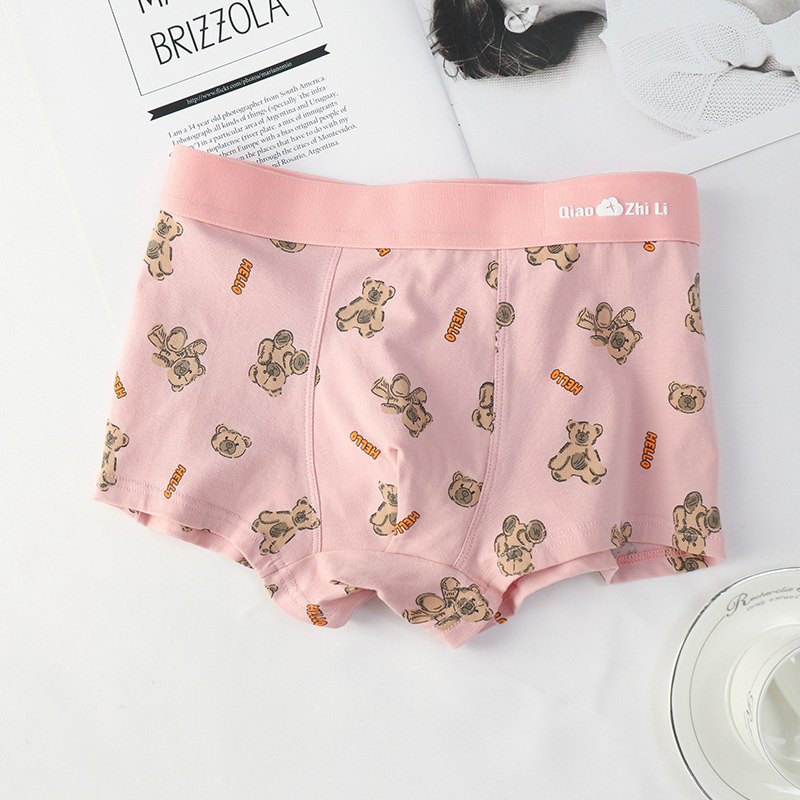 Ropa interior de los hombres puro algodón antibacteriano transpirable entrepierna verano Delgado hombres Boxer shorts adolescentes niños calzoncillos