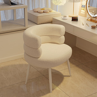 Makeup Chair Home Dressing Table Stool Backrest Girls Bedroom Chair Light Luxury Nail Salon Customer