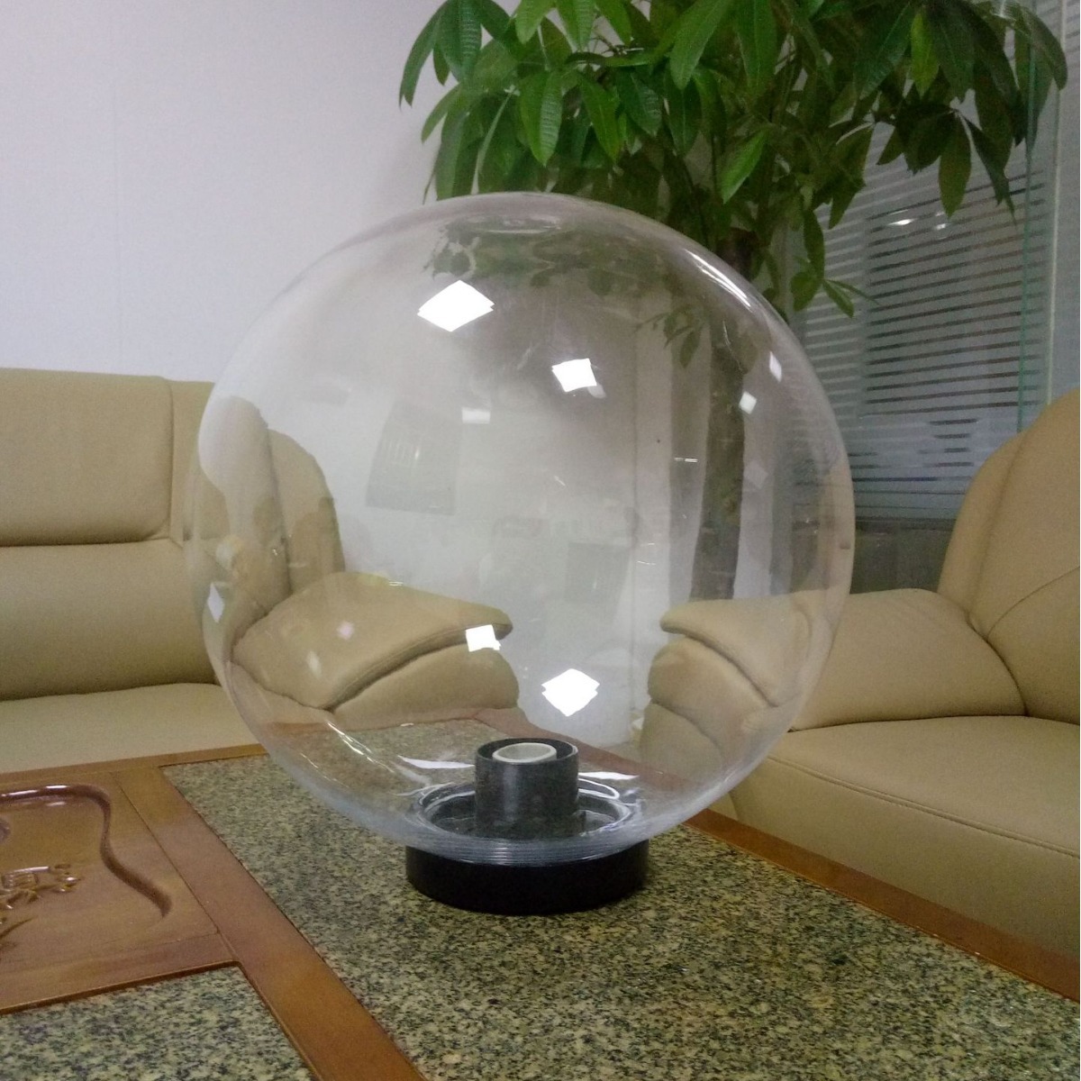 투명한 PMMA 아크릴 볼 총검/라운드/스크류 하이 로드 중국 램프