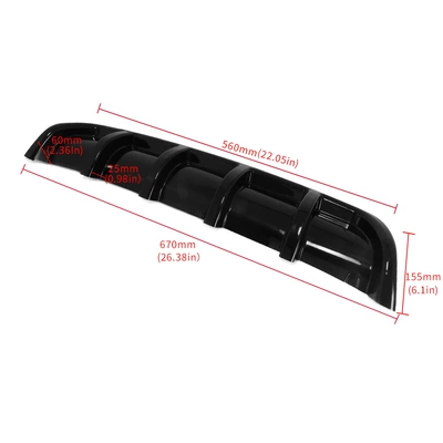 Rear Bumper Deflector, Spoiler