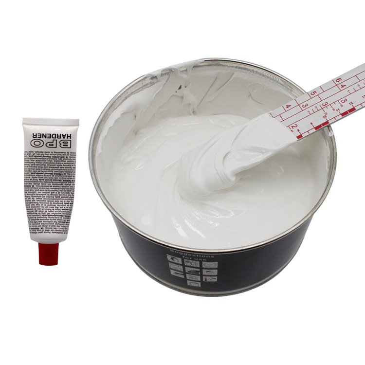 外贸出口2KG汽车修补腻子白色原子钣金灰 white car body putty