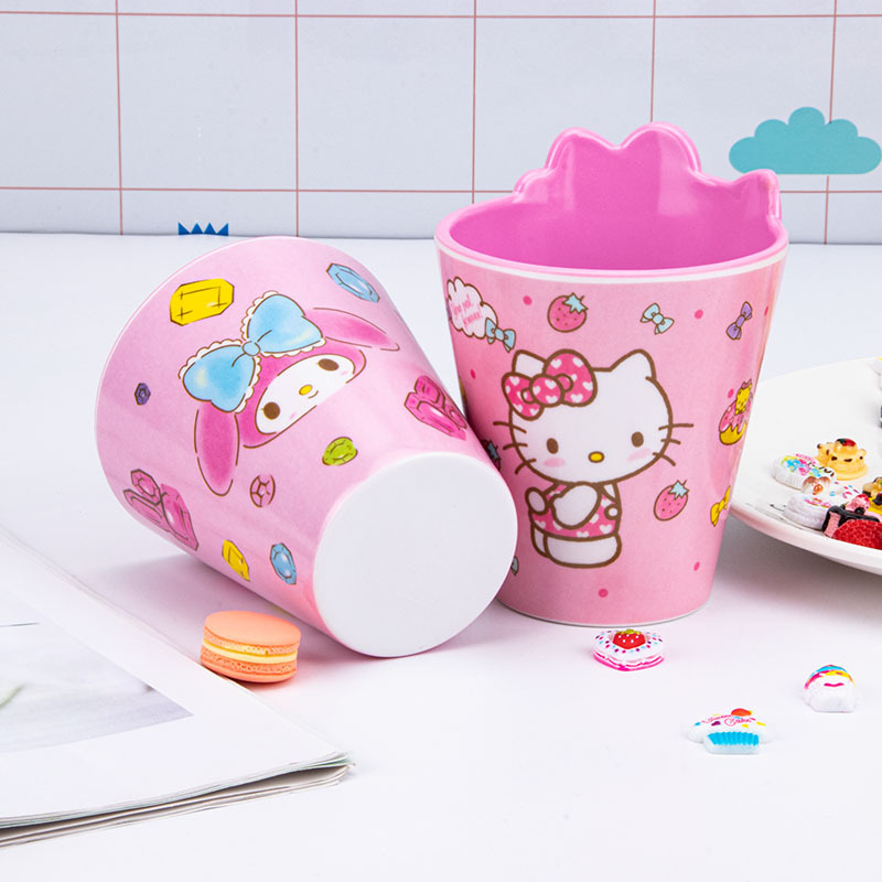 Cute melamine mouthwash cup dental cylinder couple toothbrush cup plastic household cup cartoon milk drinking cup