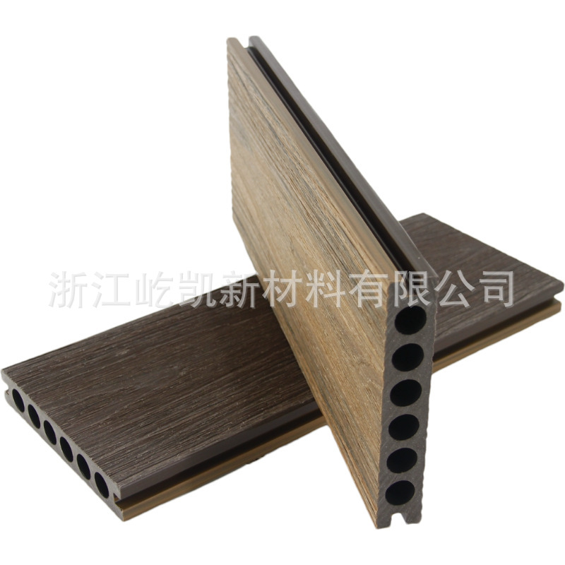 澳洲高端二代共挤塑木地板批发户外露台花园阳台防腐木围栏庭院室