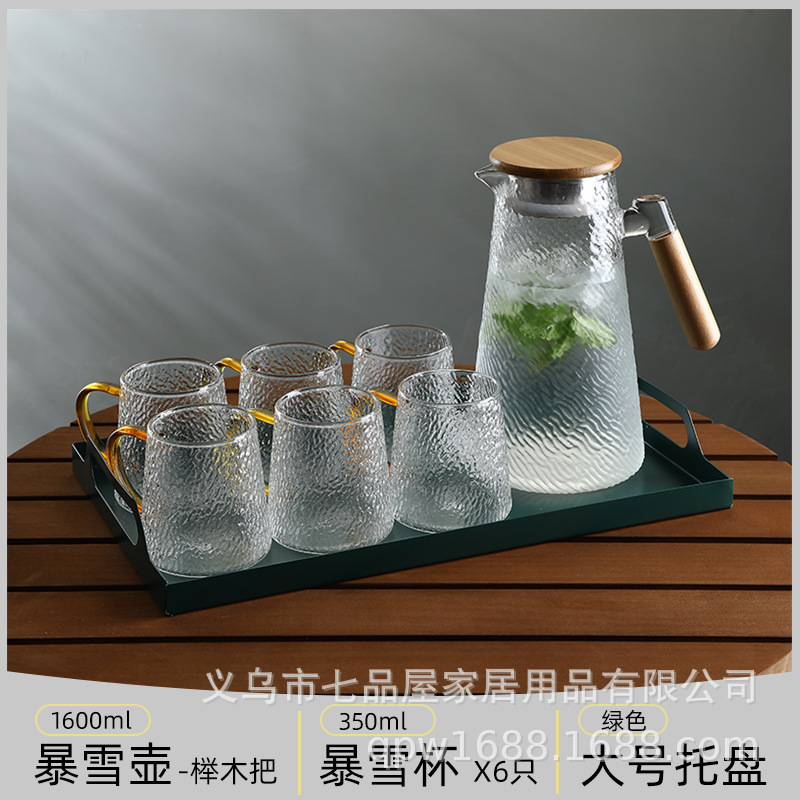 tetera de agua fría, vidrio resistente a altas temperaturas, tetera de té fría de jugo de fruta de gran capacidad, botella de agua hervida, tetera de té doméstica resistente al calor a prueba de explosiones image 20