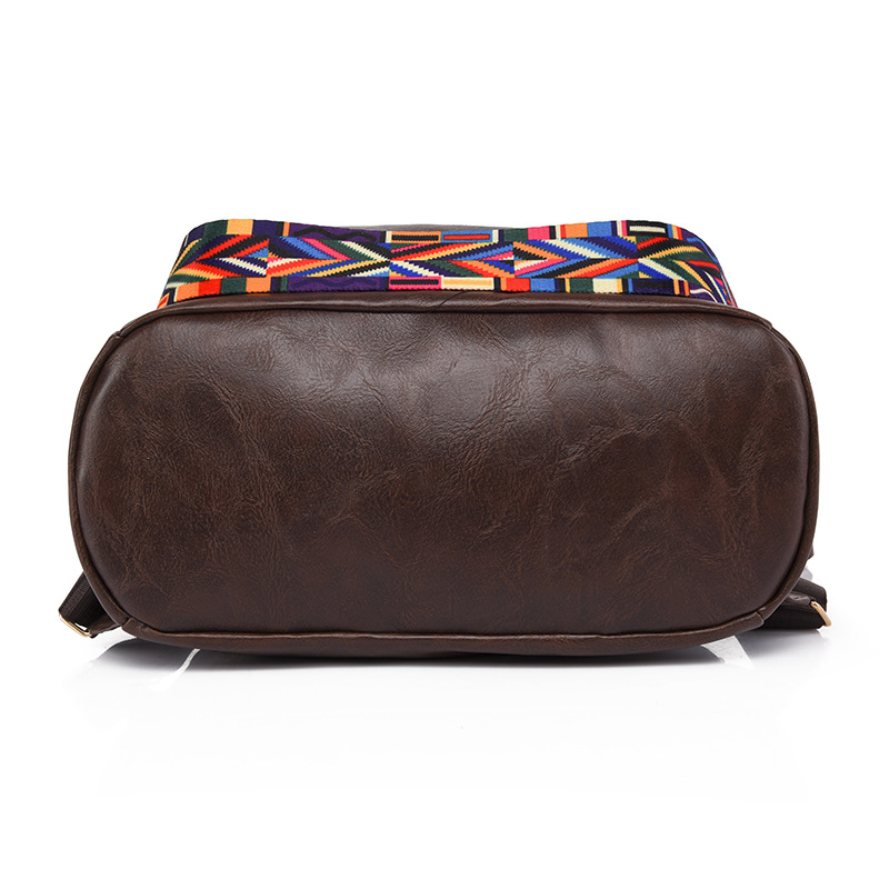 Mochila de cuero suave casual de nuevo estilo al por mayor transfronterizo 2023 Mochila de computadora de viaje multifuncional de doble uso de moda femenina