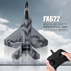Remote Control Bear F622 RC Airplane Small F22 Fighter Jet Fixed Wing Foam Glider Electric Model Toy