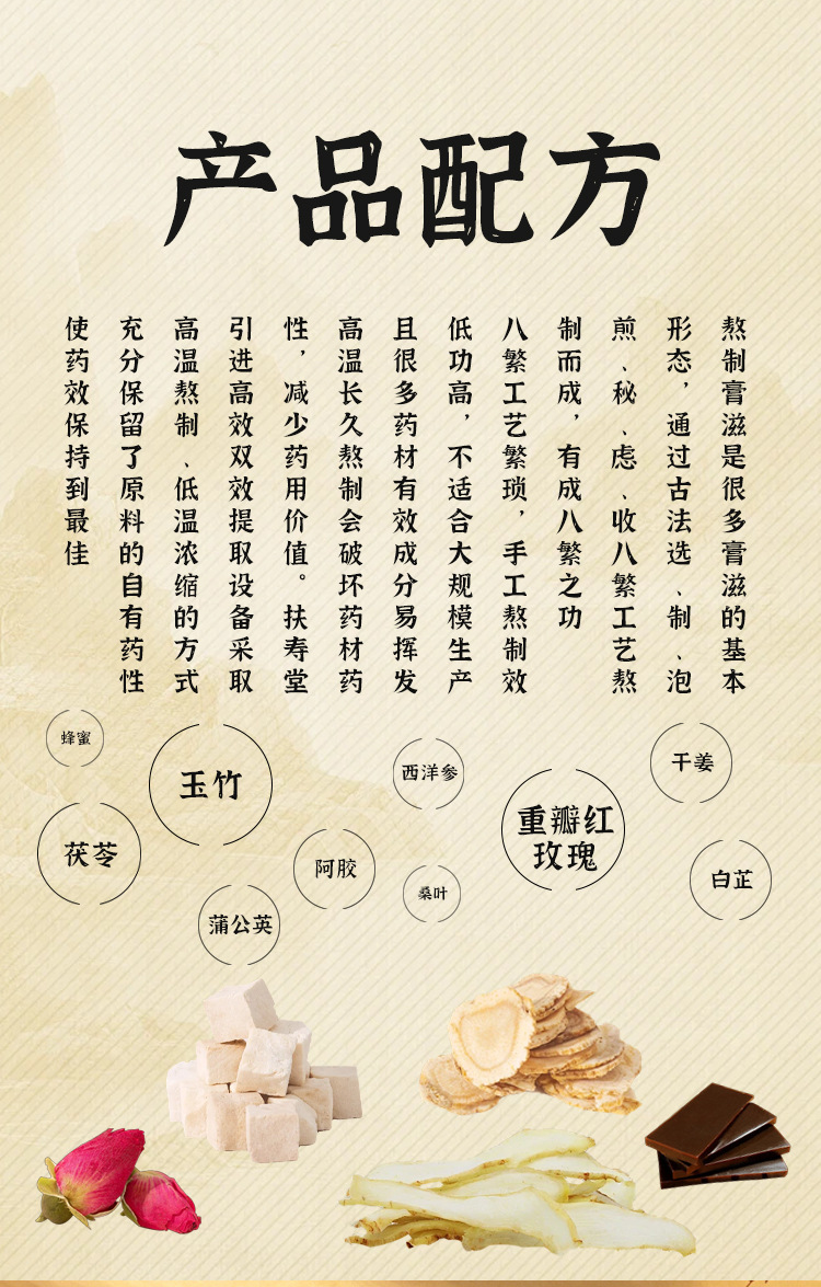 White Jade Rose Paste (Bai Yu Mei Gui Gao) — Steam-Cooked Herbal Paste with Rose, Poria & Yu Zhu in use