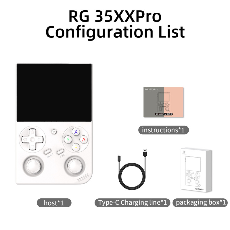 ANBERNIC安伯尼克RG35XXPro便携式开源掌机连电视2025新款游戏机|undefined