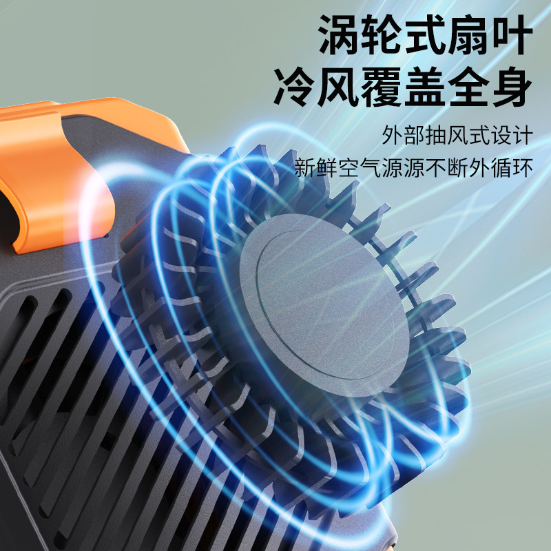 新しいクロスボーダー腰掛け小型ファン屋外冷却冷却強風ハンドヘルドファンカスタムロゴ卸売|undefined