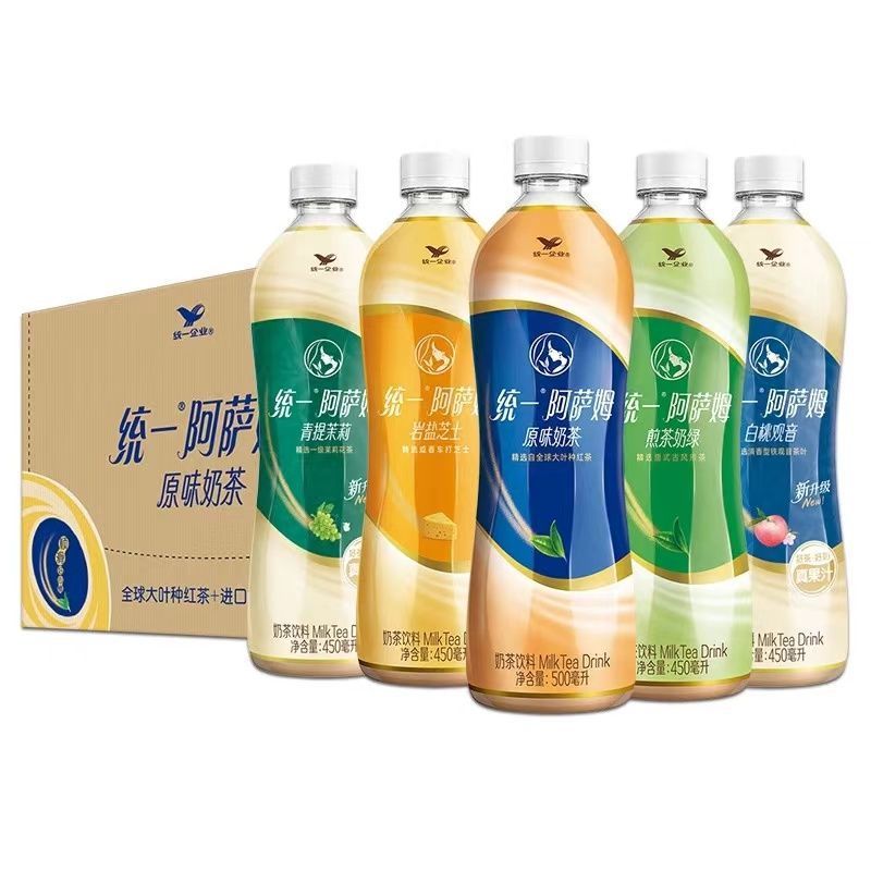 统一阿萨姆奶茶5瓶混合口味经典原味网红奶茶饮品阿萨姆奶茶饮品