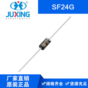 JUXing SF24G 60mil super fast recovery rectifier diode DO-15 package manufacturer supplied RoHS
