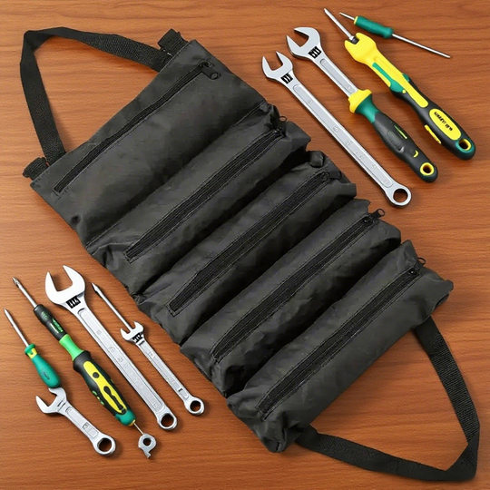 Cross-border Reel Toolkit Oxford Cloth Toolkit Car Toolkit Multifunctional Electrical Bag Hardware Toolkit
