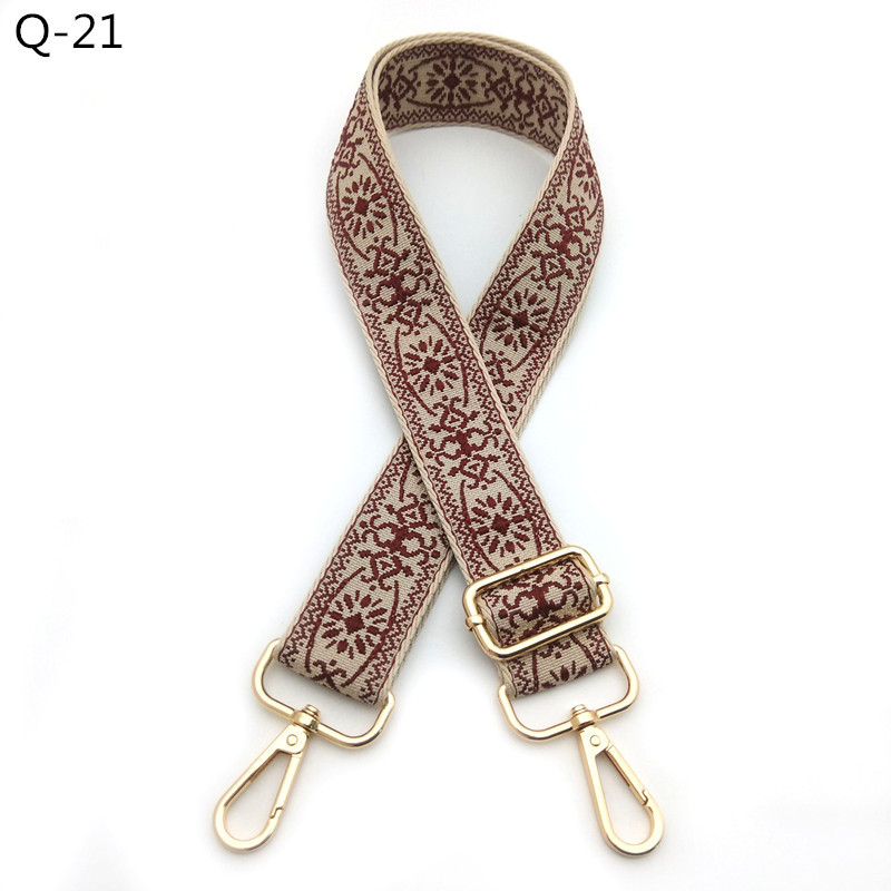 82g Weight Bag Strap Bag Accessories Type Spring Ring Trigger Clasp Closure Clasp Closure Type 1 Piece Quantity Casual, Daily Occasion Polyester Material Geometric Pattern Elegant, Ethnic Style Style 1 Piece Polyester Geometric Spring Ring Trigger Clasp Closure Bag Strap 24
