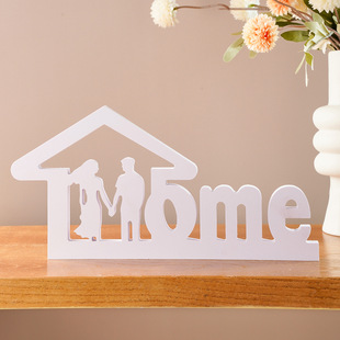 Creative simple white snow board material, home, letters, indoor desktop warm decorative letters ornaments