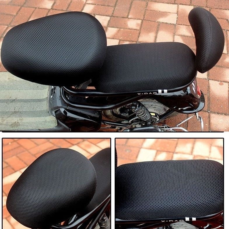 Seat cushion cover for electric vehicle, thickened sun-proof and heat-insulating universal type with full round head
