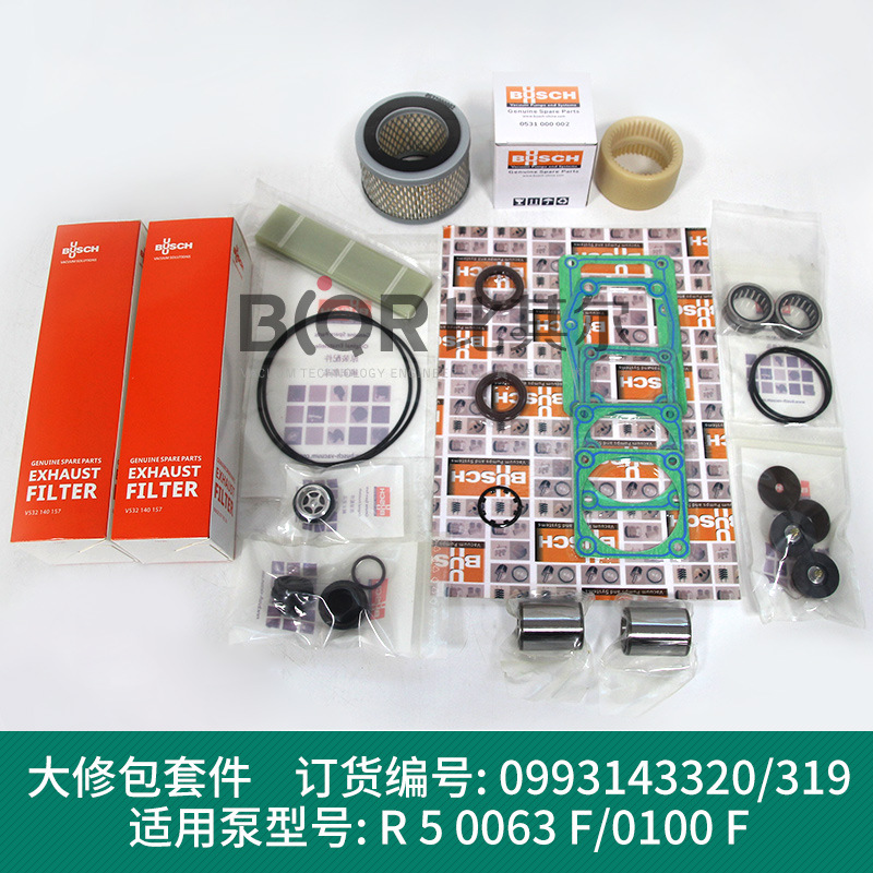 进口普旭真空泵RA0100F维修包/密封套件/配件