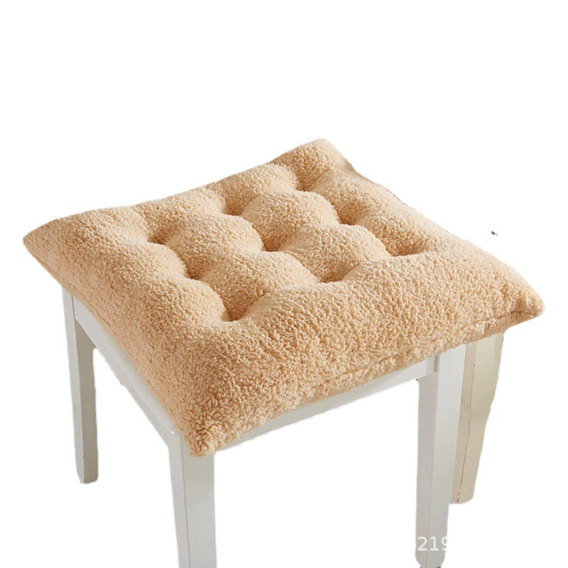 Флис ягненка 9 булавочная Подушка офисная утолщенная Подушка зимняя подушка для общежития Двусторонняя приподнятая Подушка для стула пуховая подушка теплая подушка