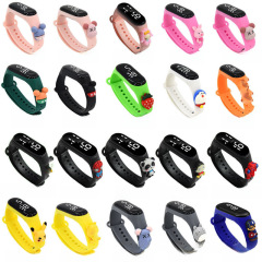 2024 New LED Cartoon Character Electronic Watch Creative Student Plastic Waterproof Bracelet Children Touch Control Watch