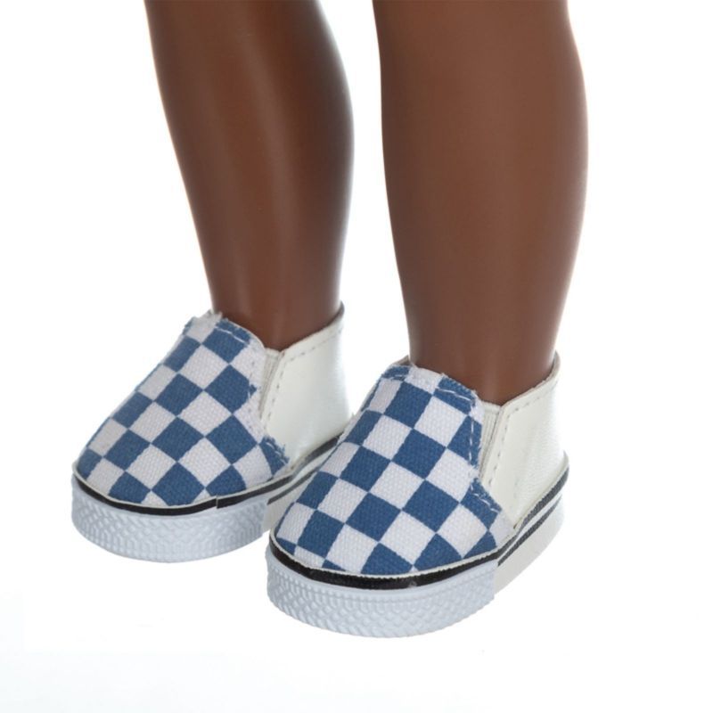 Cross-border best-selling doll shoe accessories: 14-inch American girl doll canvas doll shoes, 3-point shoes, 6-point doll shoes pic 8