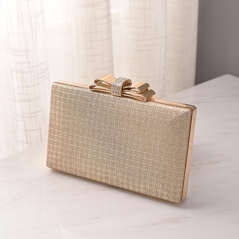 Transfronterizo nueva Socialite elegante vestido arco bolsa crossbody bolso de noche bolso de embrague femenino al por mayor