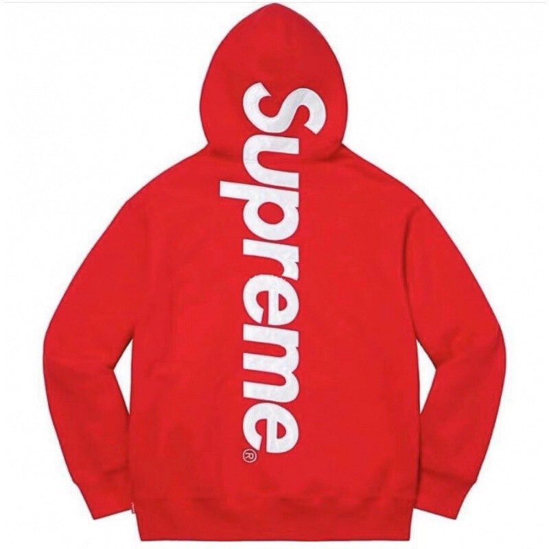 欧美潮品 Satin Appliqué Hooded Sweatshirt 连帽长袖加绒卫衣|undefined