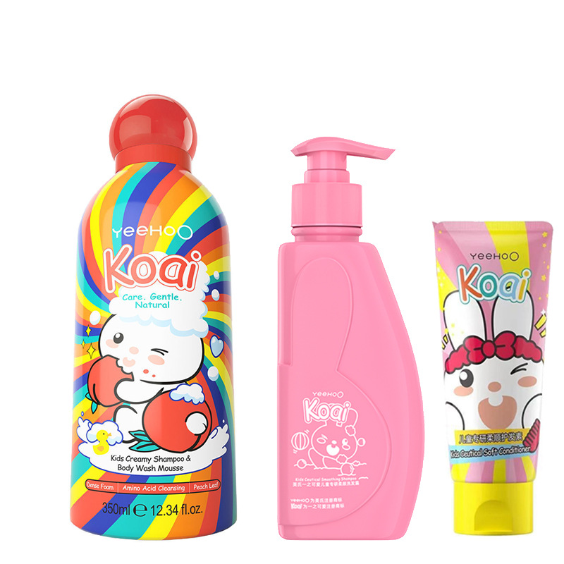 Ying Xiaonai Bubble Children's Shower Gel Shampoo and Shower Gel 2-in-1 Baby Girls Conditioner Baby Mousse