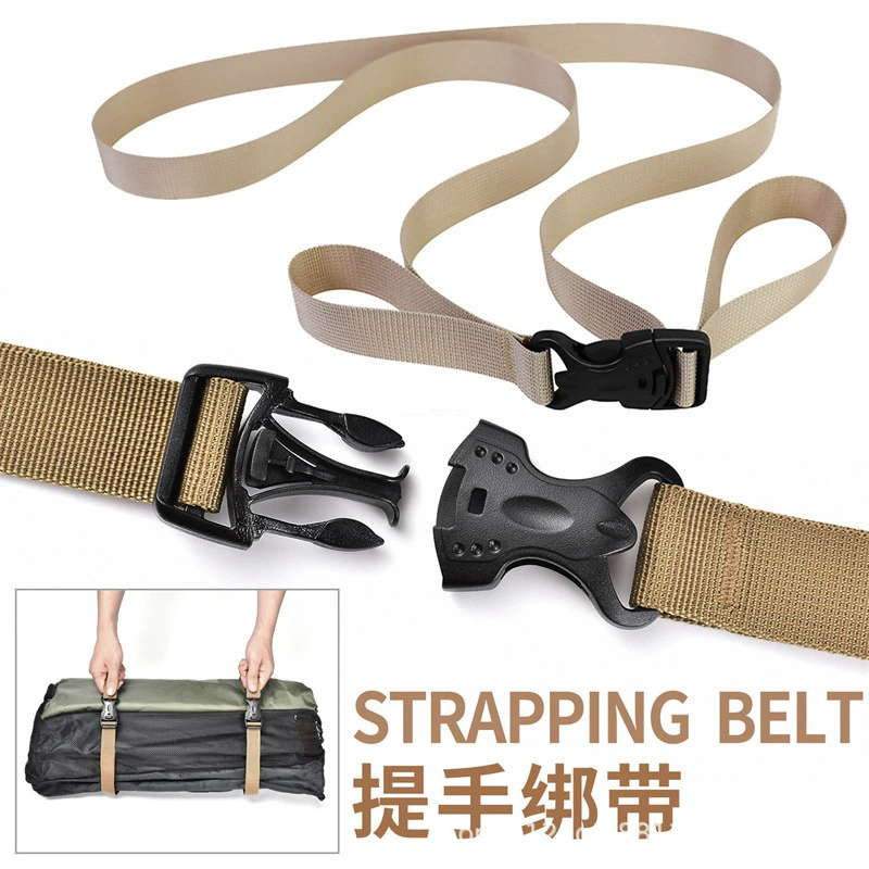 Открытый багажный привязной ремень Двойная Защитная Пряжка Упаковка чемодана Ремень безопасности Грузовой привязной крепежный трос