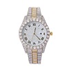 Fashionable steel belt, diamond quartz swiss watch, city style, simple and elegant design, diamond encrusted, wholesale
